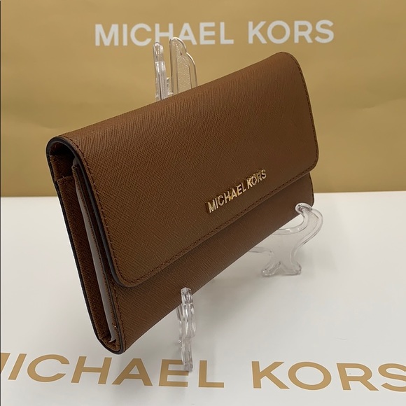 Michael Kors Jet Set Travel Lg Trifold Wallet - Picture 13 of 16